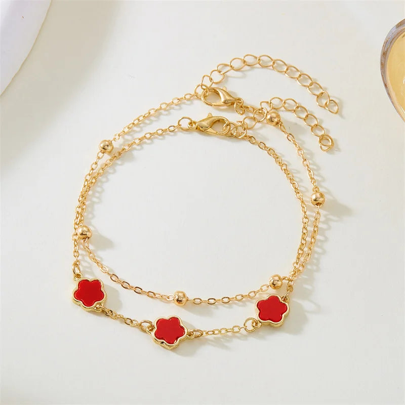 Bracelet design floral taille modifiable